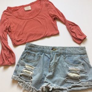 Women’s Blue Jeans Shorts Size Medium